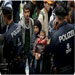 new arrival syrian migrant being screened in germany